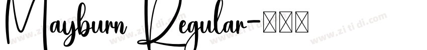 Mayburn Regular字体转换
